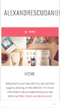 Mobile Screenshot of alexandrescudaniel.wordpress.com