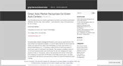 Desktop Screenshot of gogreenautobusiness.wordpress.com