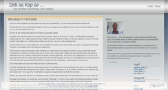 Desktop Screenshot of dirkltjie.wordpress.com