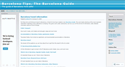 Desktop Screenshot of barcelonatips.wordpress.com