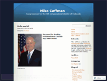 Tablet Screenshot of mikecoffman.wordpress.com