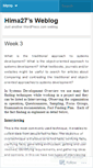 Mobile Screenshot of hima27.wordpress.com