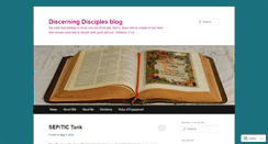 Desktop Screenshot of discerningdisciplesblog.wordpress.com