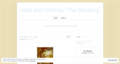 Desktop Screenshot of nateandwhitneythewedding.wordpress.com