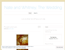 Tablet Screenshot of nateandwhitneythewedding.wordpress.com