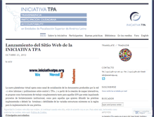 Tablet Screenshot of iniciativatpa.wordpress.com