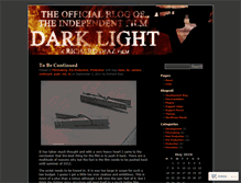 Tablet Screenshot of darklightthemovie.wordpress.com