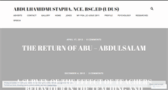 Desktop Screenshot of abdulhamidmustapha.wordpress.com