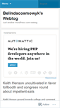 Mobile Screenshot of belindacosmowyk.wordpress.com