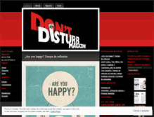 Tablet Screenshot of dontdisturbmagazine.wordpress.com