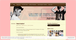 Desktop Screenshot of galleryoffanfiction.wordpress.com