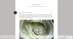 Desktop Screenshot of herestofood.wordpress.com