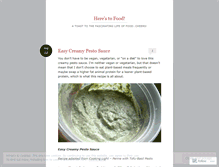 Tablet Screenshot of herestofood.wordpress.com