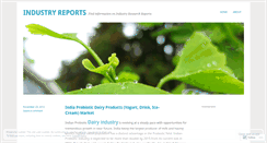 Desktop Screenshot of industryreports.wordpress.com