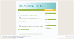 Desktop Screenshot of internetmarketingtoools.wordpress.com