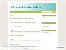Tablet Screenshot of internetmarketingtoools.wordpress.com
