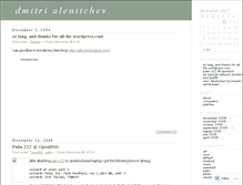 Tablet Screenshot of alenitchev.wordpress.com