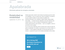 Tablet Screenshot of apalabrada.wordpress.com
