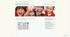 Desktop Screenshot of adoptionflorida.wordpress.com