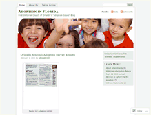 Tablet Screenshot of adoptionflorida.wordpress.com