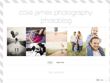 Tablet Screenshot of coliejamesphotography.wordpress.com