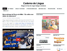 Tablet Screenshot of cadernodelingua.wordpress.com