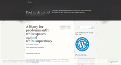 Desktop Screenshot of feetinarmsout.wordpress.com