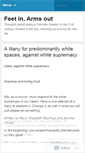 Mobile Screenshot of feetinarmsout.wordpress.com