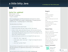 Tablet Screenshot of bittyjava.wordpress.com