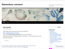 Tablet Screenshot of glastonburycomment.wordpress.com