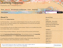 Tablet Screenshot of learninghappens.wordpress.com