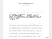 Tablet Screenshot of companyregistrationblogs.wordpress.com