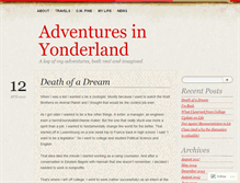 Tablet Screenshot of adventuresinyonderland.wordpress.com