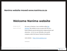 Tablet Screenshot of nanima.wordpress.com