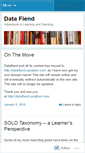 Mobile Screenshot of datafiend.wordpress.com