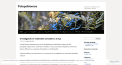Desktop Screenshot of fotopolimeros.wordpress.com