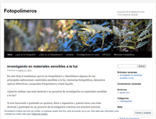 Tablet Screenshot of fotopolimeros.wordpress.com