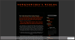 Desktop Screenshot of nowknowthis.wordpress.com