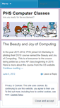 Mobile Screenshot of phscomputersrl.wordpress.com