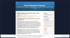Desktop Screenshot of fromfatness2fitness.wordpress.com