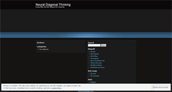 Desktop Screenshot of neuraldiagonalthinking.wordpress.com