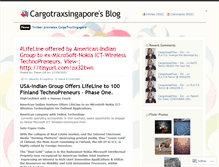 Tablet Screenshot of cargotraxsingapore.wordpress.com