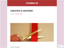 Tablet Screenshot of creaties.wordpress.com