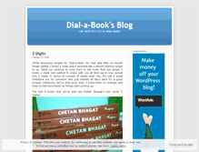 Tablet Screenshot of dialabook.wordpress.com