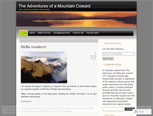 Tablet Screenshot of mountaincowardadventures.wordpress.com