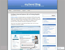 Tablet Screenshot of myxend.wordpress.com