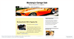 Desktop Screenshot of mustanggaragesale.wordpress.com