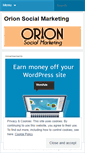 Mobile Screenshot of orionsocial.wordpress.com