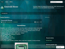 Tablet Screenshot of emeraldstone.wordpress.com