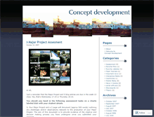 Tablet Screenshot of conceptdevelopment.wordpress.com